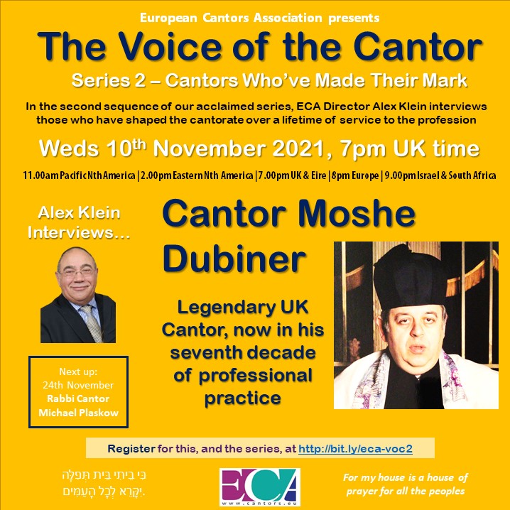 European Cantors Association Presents: The Voice of the Cantor (Series ...