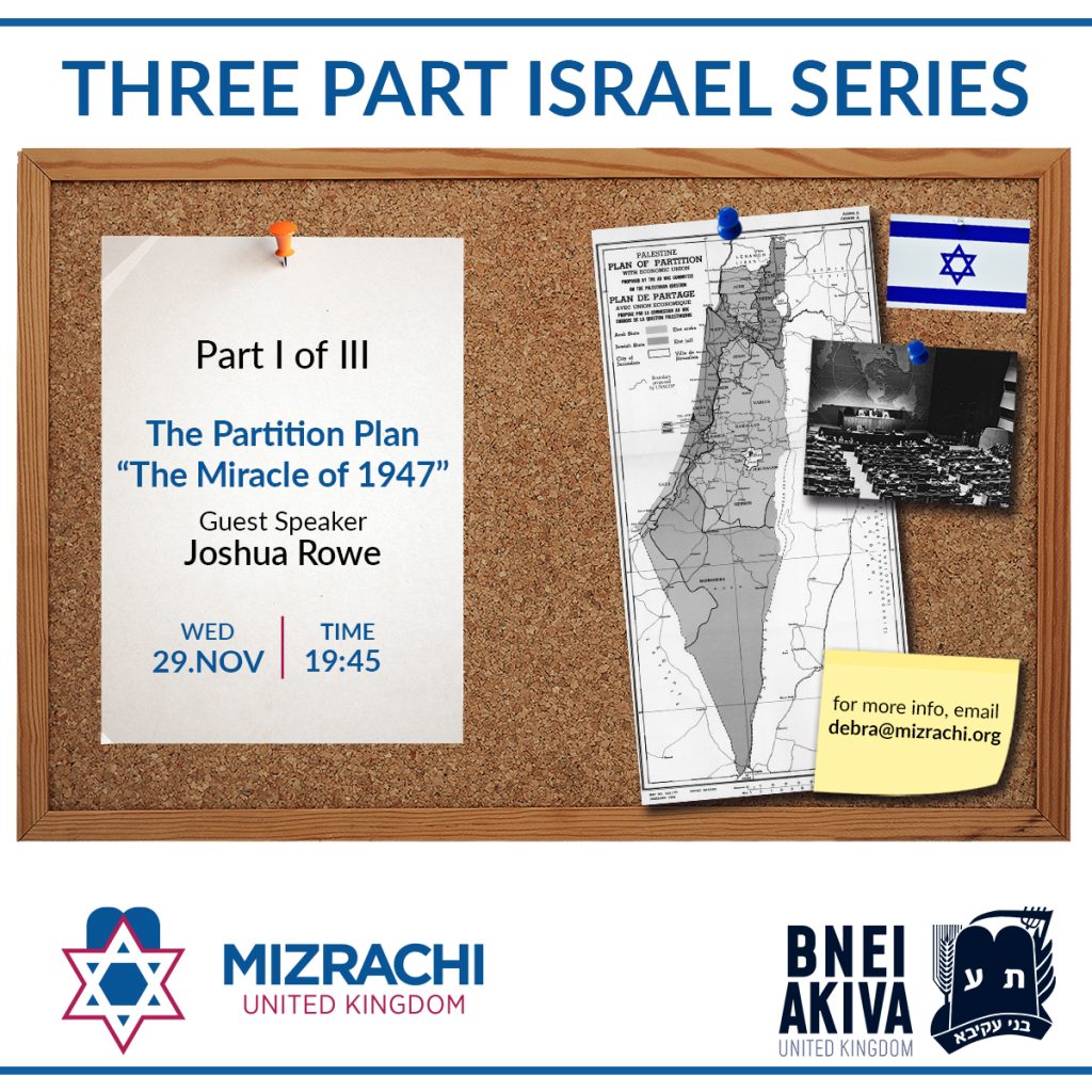 Mizrachi UK And Bnei Akiva Present: Three Part Israel Series – Jewish ...